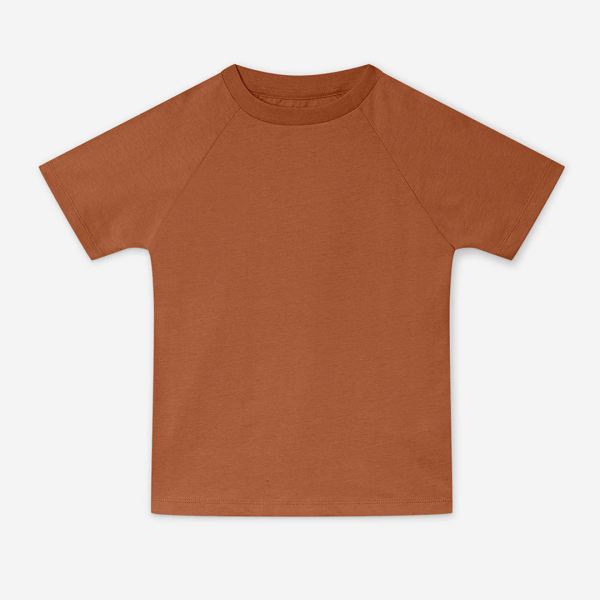 Kinder T-Shirt The Luxury Tee von Orbasics aus Bio-Baumwolle in caramel cookie
