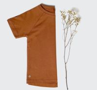 Kinder T-Shirt The Luxury Tee von Orbasics aus Bio-Baumwolle in caramel cookie
