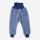 Baby Hose von Cosilana aus Wolle/Baumwolle-Fleece in marine melange