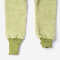 Baby Hose von Cosilana aus Wolle/Baumwolle-Fleece in lindgrün melange 3