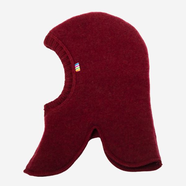 Sturmhaube von Joha aus Wollfleece in bordeaux melange