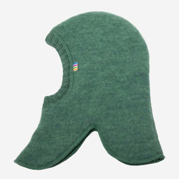 Sturmhaube von Joha aus Wollfleece in grün melange