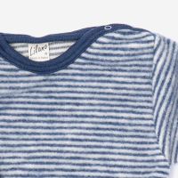 Strampelanzug ohne Fuß Wollfrottee-Plüsch