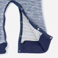 Strampelanzug ohne Fuß Wollfrottee-Plüsch