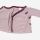 Shirt mit Knopfleiste Wolle/Seide Ringel beere 80