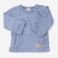 Shirt mit Druckknopfleiste Wolle/Seide