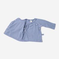 Shirt mit Druckknopfleiste Wolle/Seide