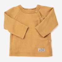 Shirt mit Druckknopfleiste Wolle/Seide