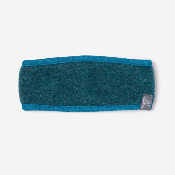 Stirnband Sporty von Pickapooh aus Wollfleece in petrol