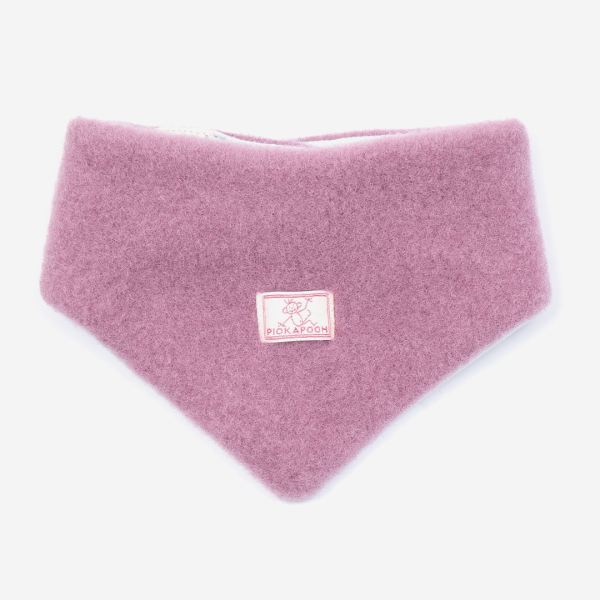 Dreieckstuch von Pickapooh aus Wollfleece in alte rose