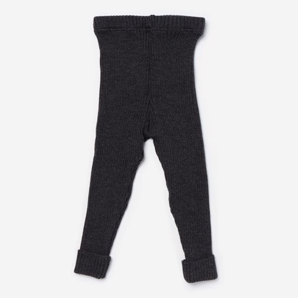 Kinder Wollleggings von Maximo aus Wolle in carbon meliert