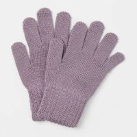Kinder Handschuhe von Maximo aus Merinowolle in rauchlila