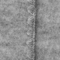 Baby Decke Wollfleece mit Muschelkante