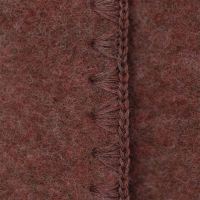 Baby Decke Wollfleece mit Muschelkante zimt