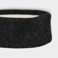 Stirnband Merinowolle anthrazit