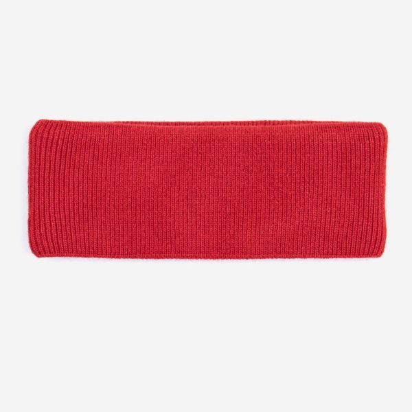 Stirnband Merinowolle rot