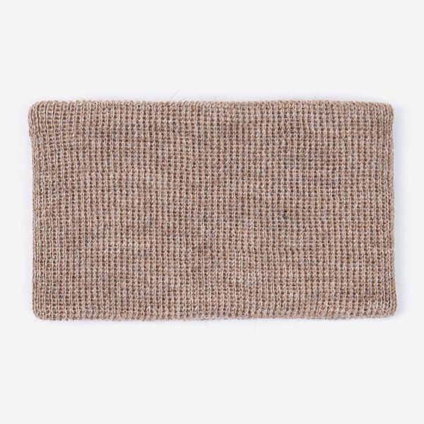Stirnband von De Colores aus Baby-Alpaka in beige meliert