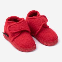 Klett-Hausschuhe Leila von Nanga aus Wolle in rot 2