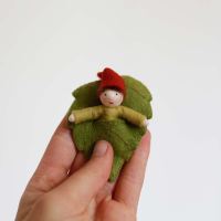 Filzpüppchen Blumenkind Taschenzwerg Baby