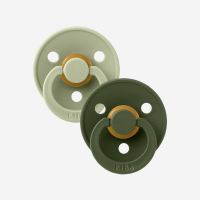 Bibs Schnuller Kautschuk 2er Pack hunter green & sage