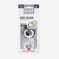 Bibs NIGHT Schnuller Kautschuk 2er Pack iron & baby blue