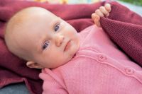 Spieler aus Wolle von Disana in rosa