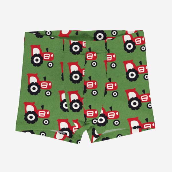 Kinder Boxershorts Unterhose Traktor von Maxomorra aus Bio-Baumwolle