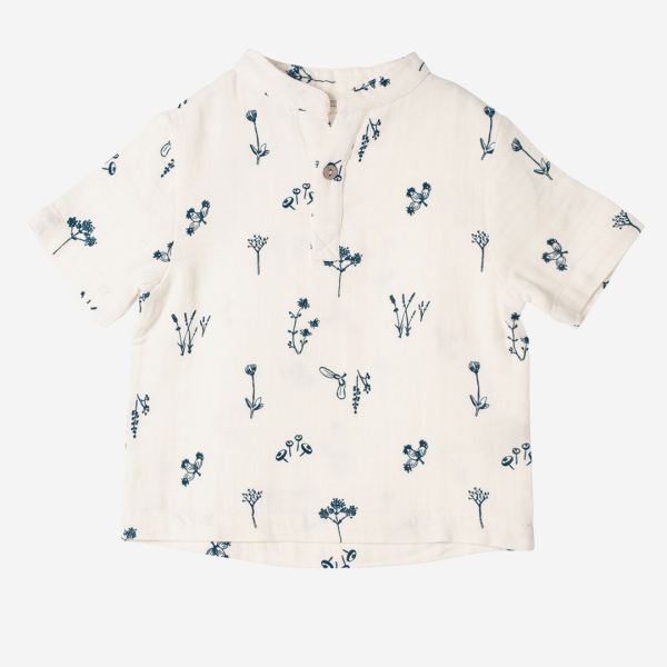 Kinder Musselin Tunika Shirt Pflanzen Genuss von Organic by Feldmann aus Bio-Baumwolle