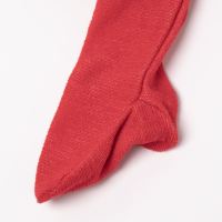 Baby Schlafanzug mit Fuß von Cosilana aus Wollfrottee in rot