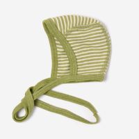 Baby Häubchen Ringel Wolle/Seide