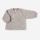 Baby Wollfleece Pullover von Engel in hellgrau melange