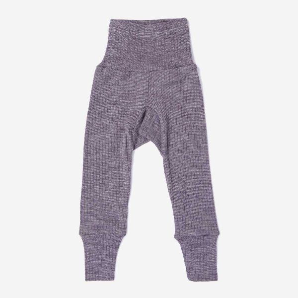 Babyhose von Cosilana aus Baumwolle/Wolle/Seide in lila meliert