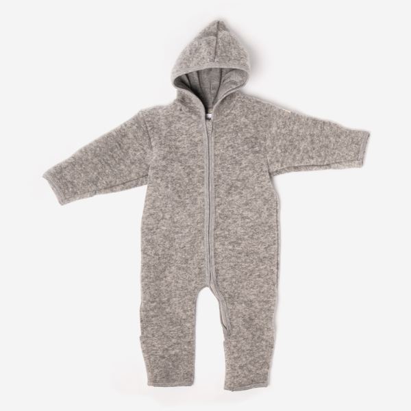 Baby Overall von Lilano aus Wollfilz in hellgrau 1