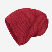 Kinder Strickmütze von Disana aus Wolle in bordeaux