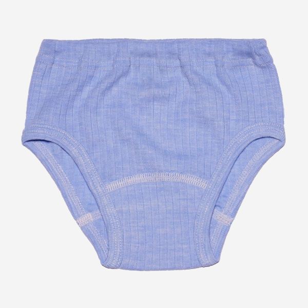 Unterhose Baumwolle/Wolle/Seide hellblau 92