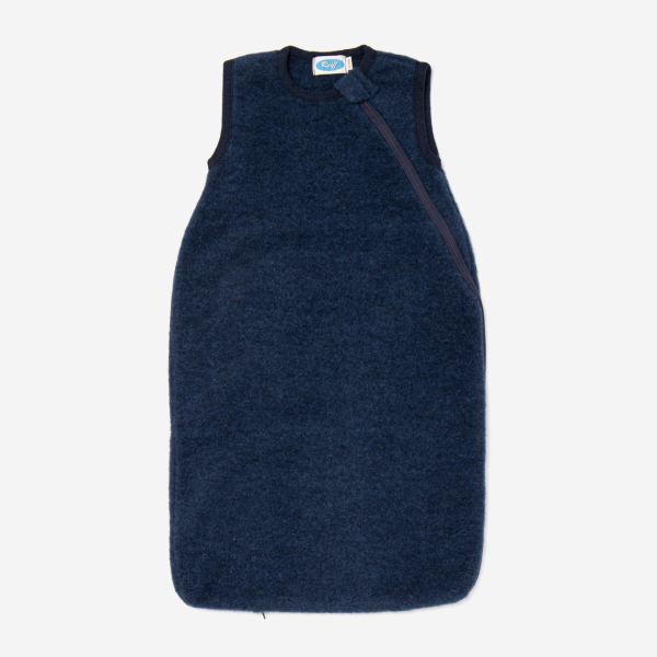 Baby Schlafsack von Reiff aus Wollfleece ohne Arm marine