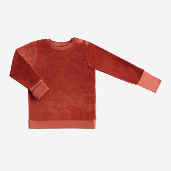 Nicky Sweatshirt von Leela Cotton aus Bio-Baumwolle in tabasco