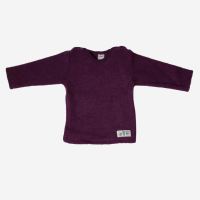 Baby Shirt von Lilano aus Wollfrottee-Plüsch in beere