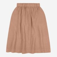 Damen Rock Midi Skirt von Matona aus Leinen in rosewood 2