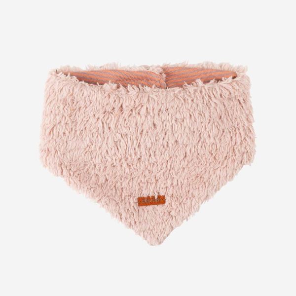 Baby Halstuch Baumwoll-Plüsch pink clay