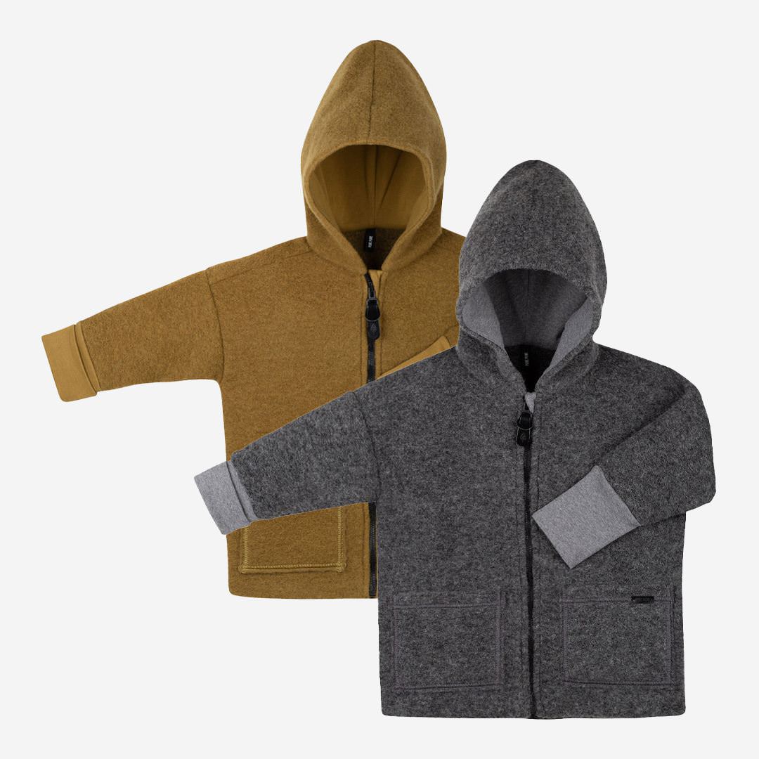 Jacke Milo Popolini Wollwalk Jacke Wollwalk Jacke Wollfleece Jacke