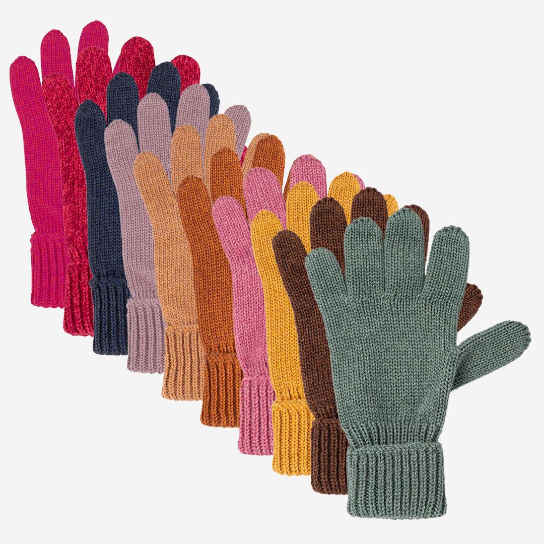 Kinder Fingerhandschuhe von Pure Pure aus Wolle/Baumwolle/Seide in be |  Lila Lmmchen Onlineshop