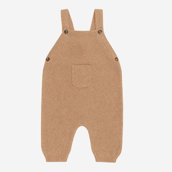Baby Latzhose von Puri Organic aus Bio-Baumwolle/Leinen in ice coffee