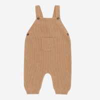Baby Latzhose von Puri Organic aus Bio-Baumwolle/Leinen in ice coffee