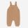 Baby Latzhose von Puri Organic aus Bio-Baumwolle/Leinen in ice coffee