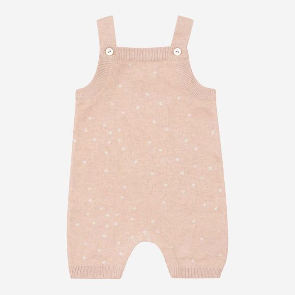 Baby Spieler Dots von Puri Organics aus Bio-Baumwolle und Seide in almond/ natur