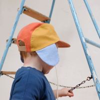 Baby Cap Wolly von New Kids in the House aus Bio-Baumwolle in washed-out multi (orange) 3