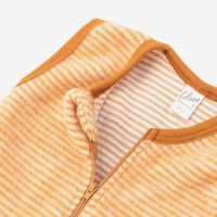 Schlafsack ohne Arm Wollfrottee Plüsch Ringel