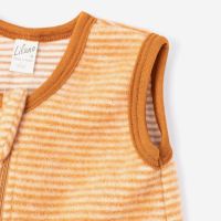 Schlafsack ohne Arm Wollfrottee Plüsch Ringel