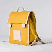 Schultasche von Hänska aus Bio-Baumwolle in bright mustard